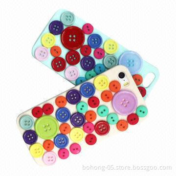 Phone Cover for iPhone 5S, Rainbow Leather Buckle, Various Colors are Available